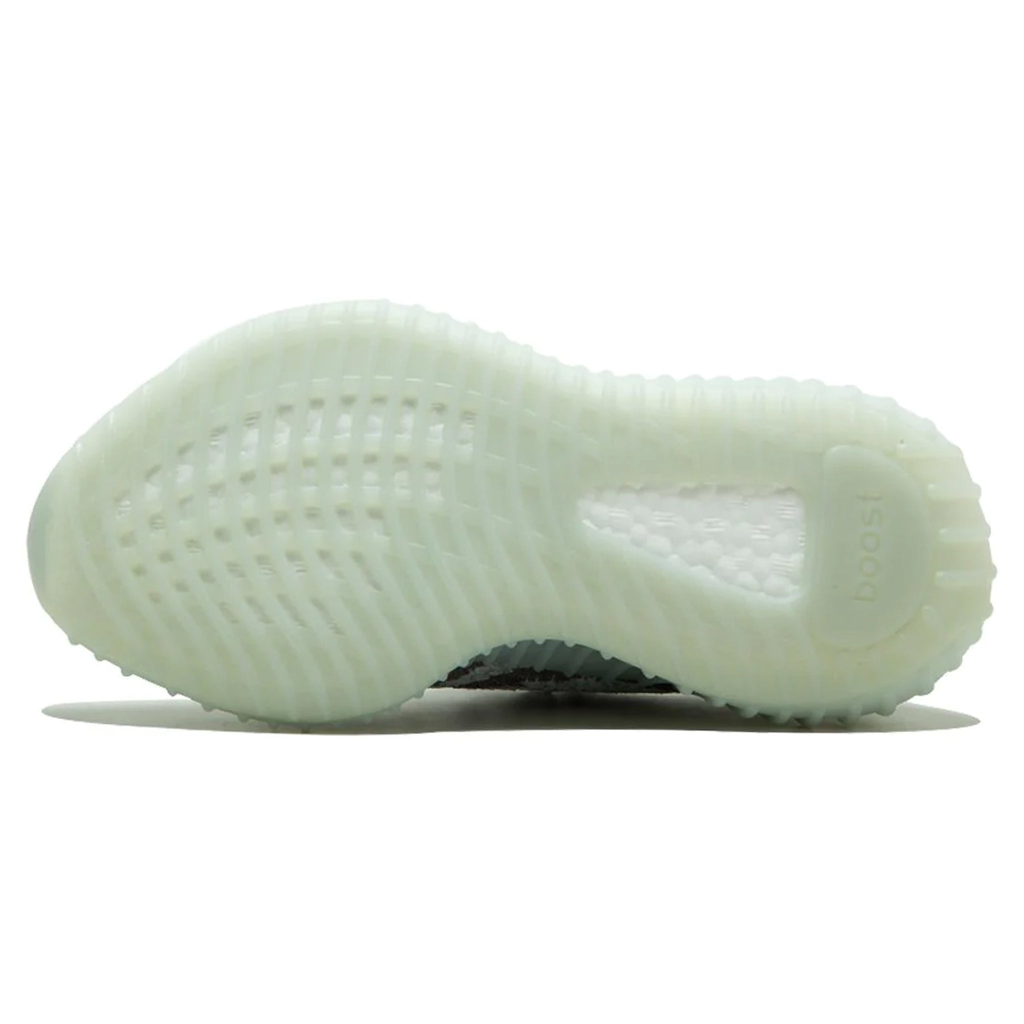 Sole view of Adidas Yeezy Boost 350 V2 Blue Tint B37571